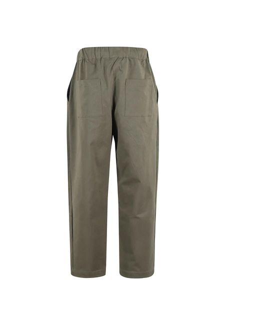 A PAPER KID Grüne Gabardinehose Mit Elastischem Bund in Green für Herren