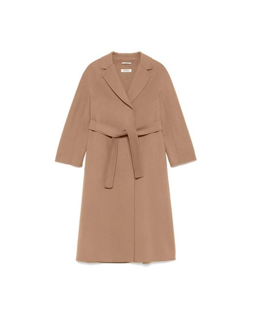 Max Mara Brown Belted Coats