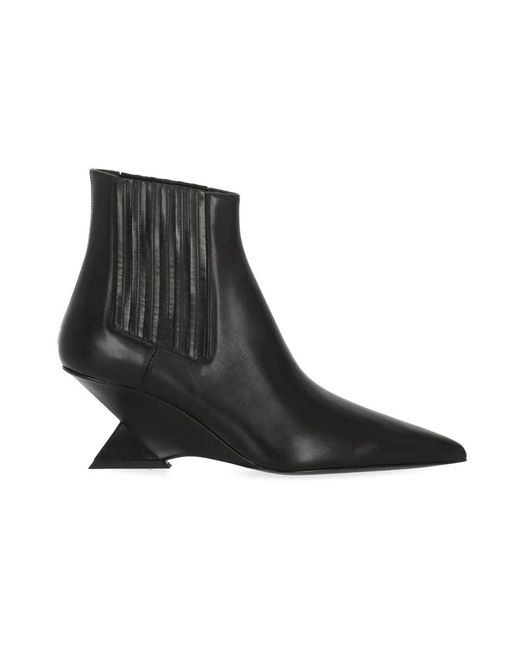 The Attico Black Heeled Boots