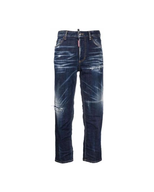 DSquared² Blue Straight Jeans