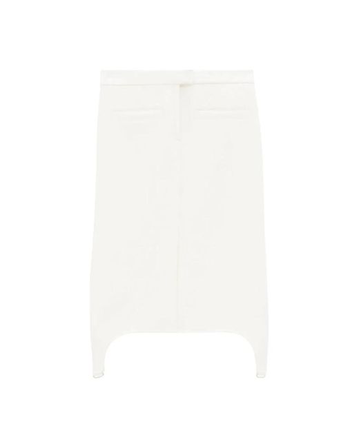 Courreges White Midi Skirts