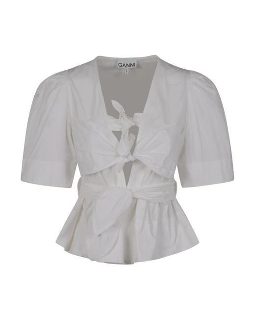 Ganni Gray Blouses