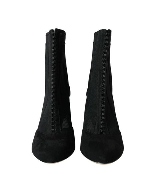 Dolce & Gabbana Black Heeled Boots