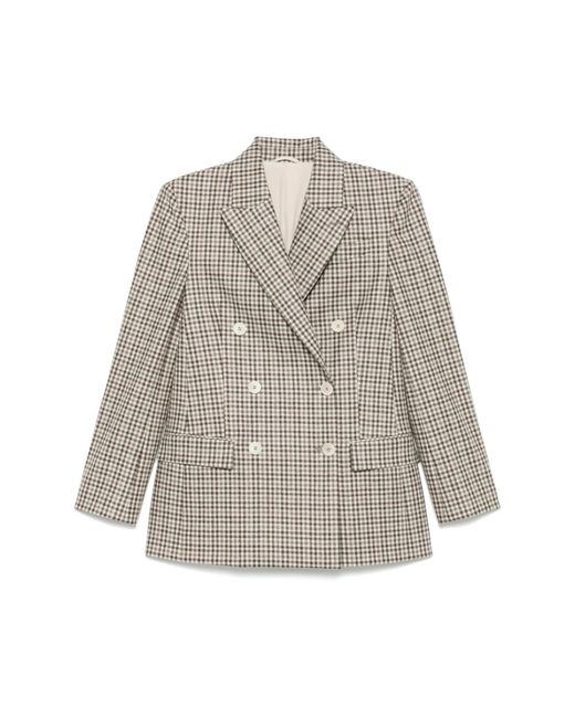 Brunello Cucinelli Gray Blazers