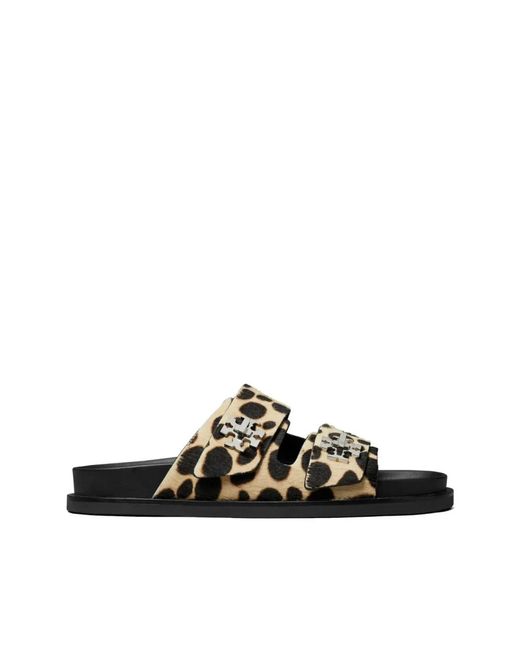 Sliders Tory Burch de color Black