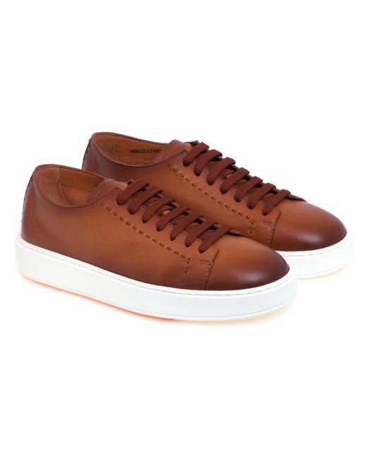 Santoni Brown Sneakers for men