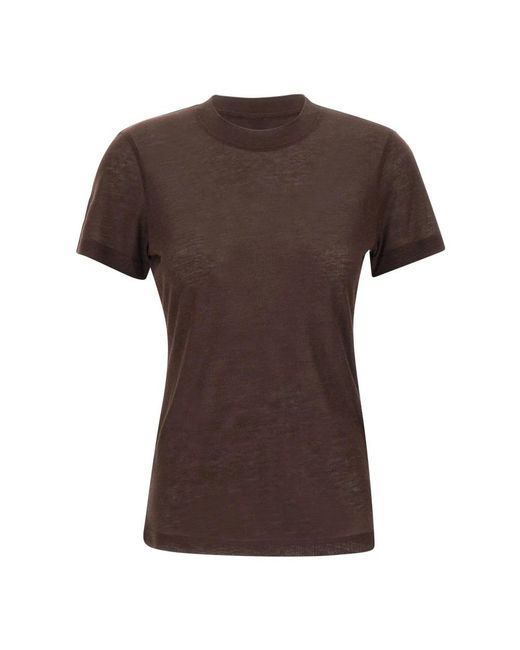 Filippa K Lyocell Cashmere Tee in het Brown