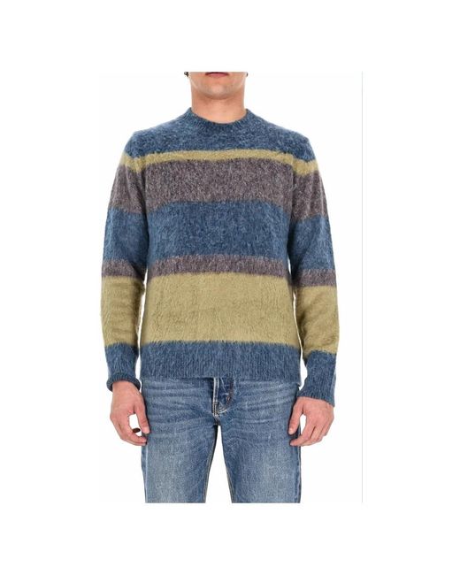Roberto Collina Blue Round-Neck Knitwear for men