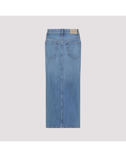 Givenchy Rokken ,Blauw ,Katoen Blauwe Rok Stijlvolle Garderobe Toevoeging in het Blue