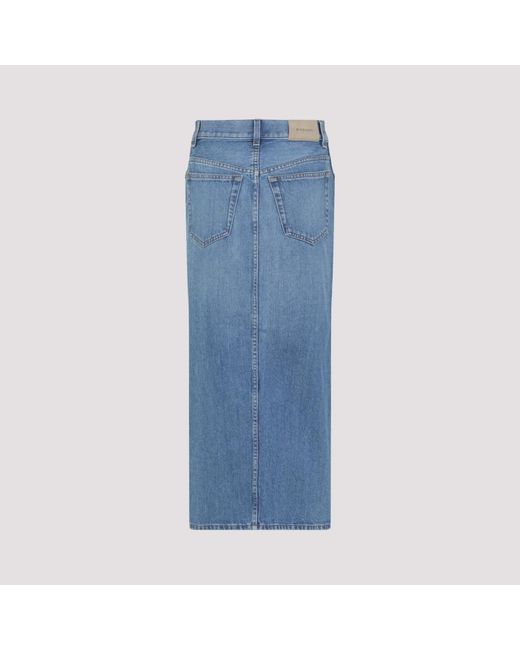 Denim Skirts Givenchy de color Blue