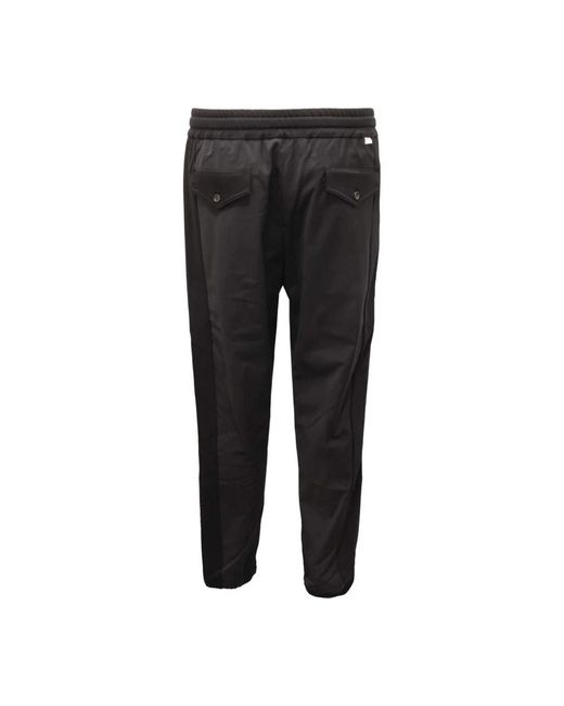 Paolo Pecora Black Sweatpants for men