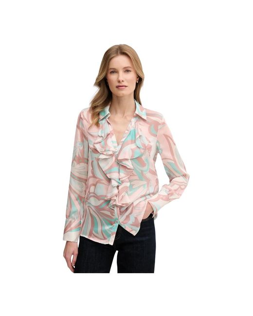 GAUDI Ruffle Shirt in het Multicolor