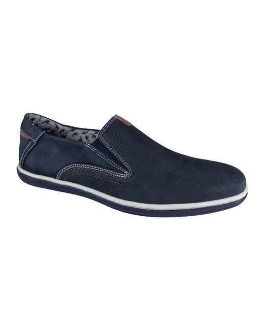 Fluchos Schoenen ,Blauw ,Loafers in het Blue voor heren