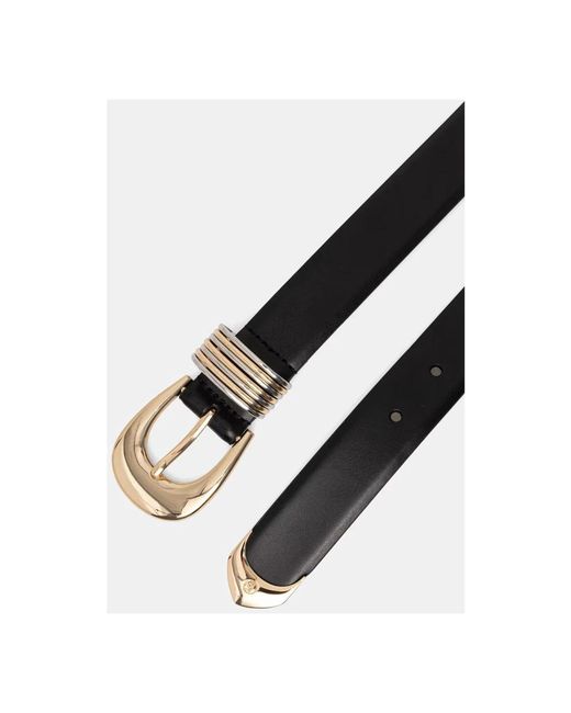 Michael Kors Smal Leren Riem in het Black