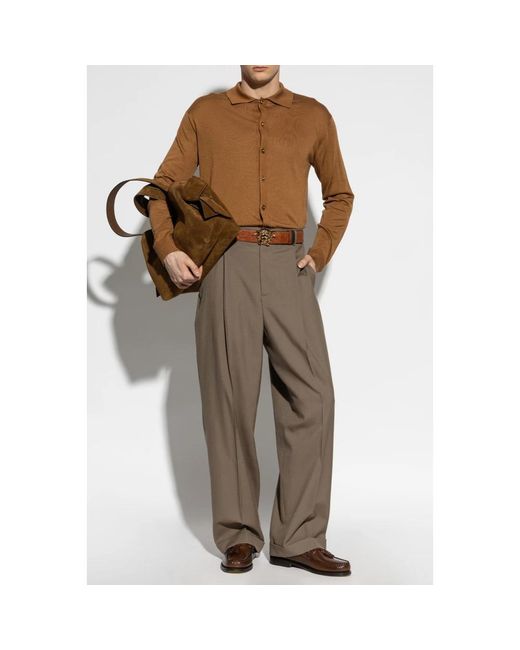 Cardigans di Versace in Brown da Uomo