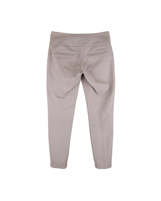 Elisabetta Franchi Gray Wide Trousers