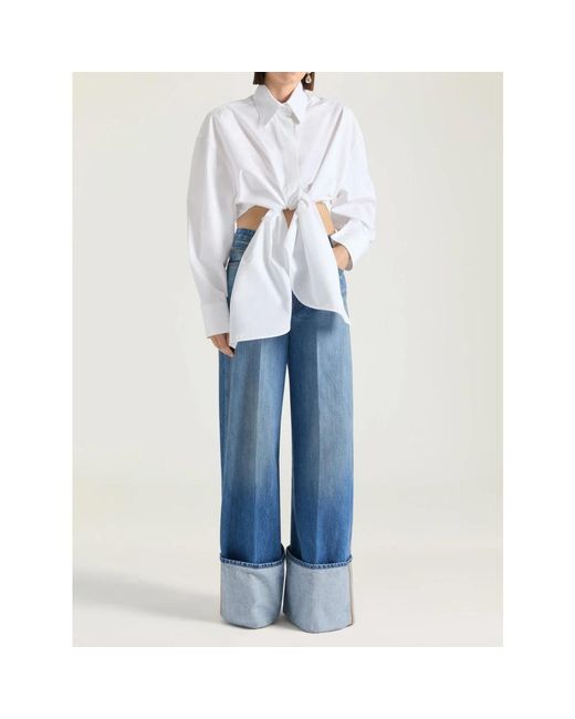 Givenchy Blue Wide Jeans