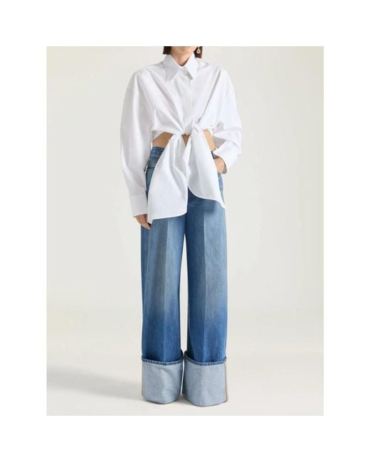Wide Jeans Givenchy de color Blue