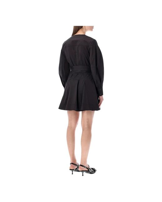 Ganni Black Short Dresses