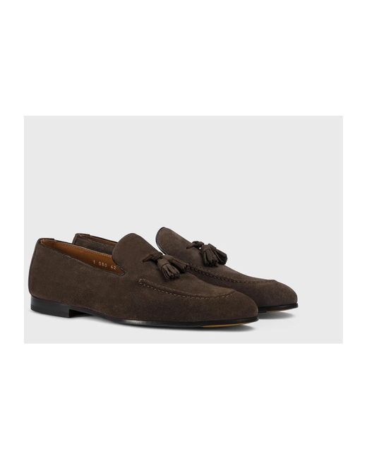 Doucal's Brauner Wildleder-Loafer Mit Quasten in Brown für Herren