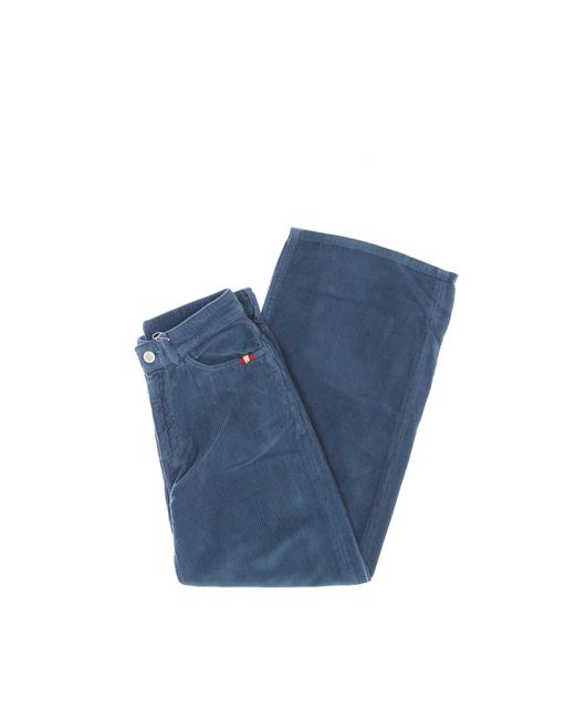 AMISH Fluwelen Broek Met Wijde Pijpen in het Blue