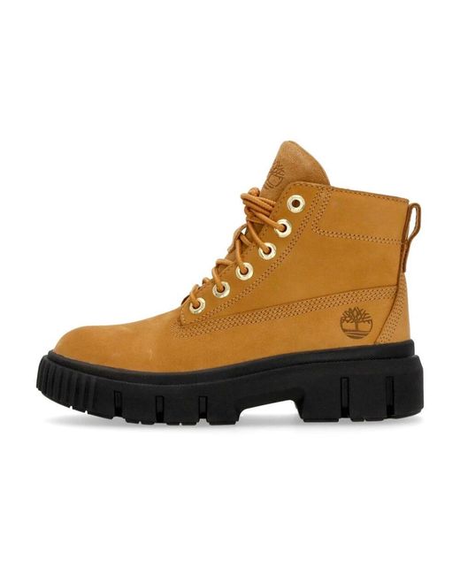 Timberland Brown Lace-Up Boots