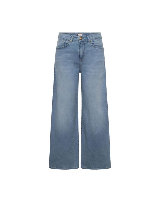 Wide Jeans Seductive de color Blue
