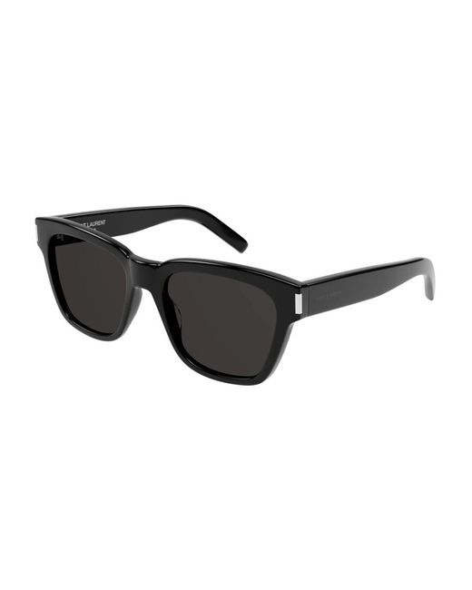 Saint Laurent Black Schwarze sonnenbrille mit originalzubehör