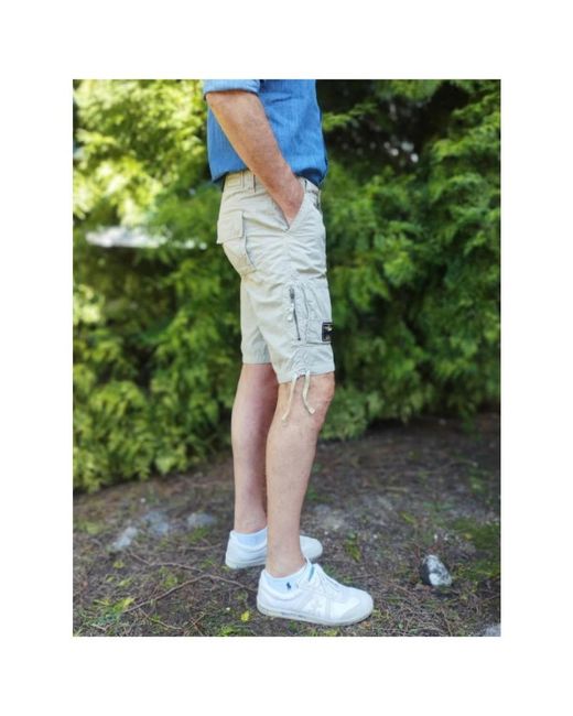 Aeronautica Militare Blue Casual Shorts for men