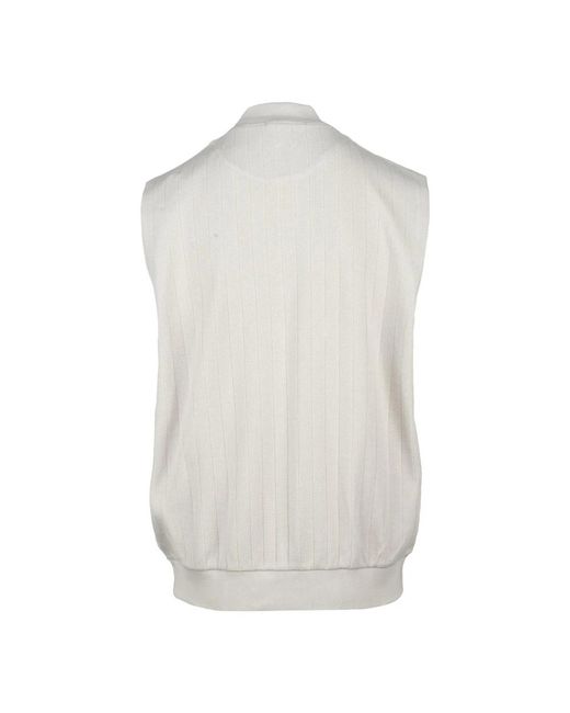 Vests Eleventy de hombre de color White