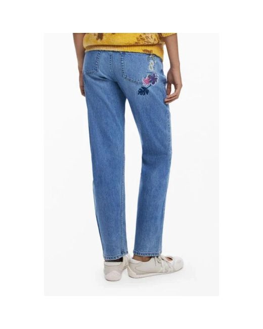 Desigual Blue Straight Jeans