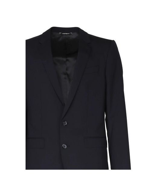 Dolce & Gabbana Black Single Breasted Suits for men