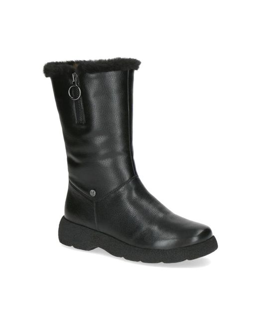 Caprice Black Winter Boots