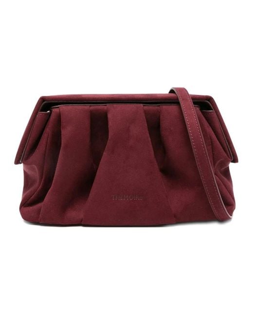 THEMOIRÈ Red Suede Prune Afrodite Stilvolle Schuhe