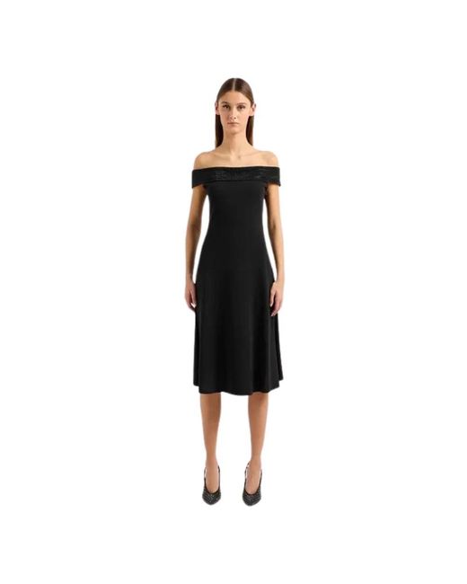 Emporio Armani Black Midi Dresses