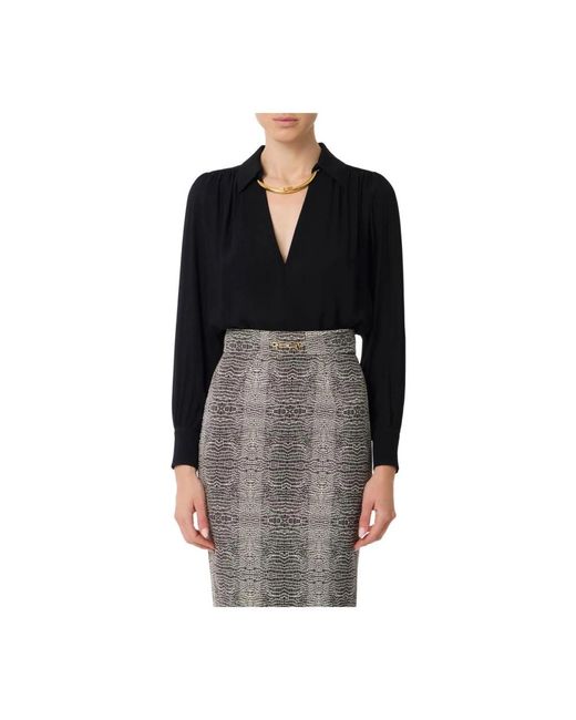Elisabetta Franchi Black Blouses