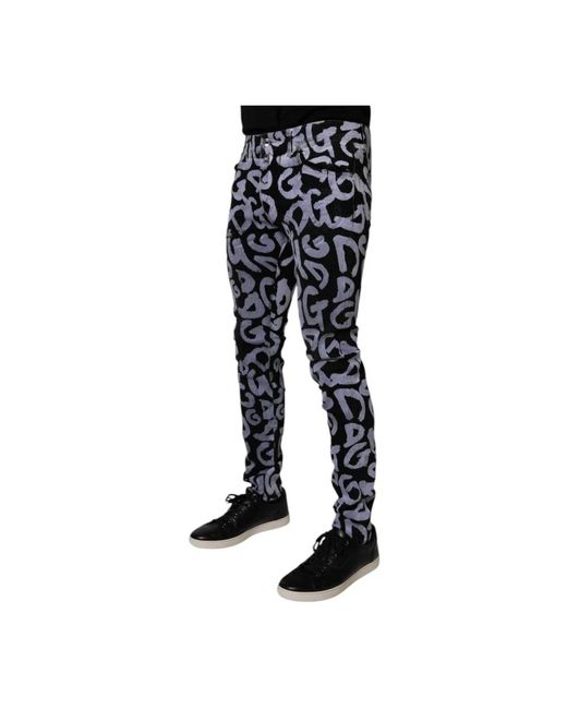 Skinny Jeans Dolce & Gabbana de hombre de color Black