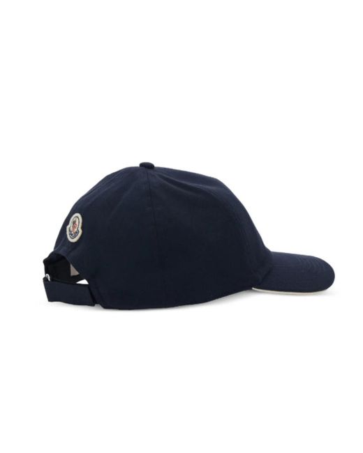 Moncler Blue Logo Baseball Cap