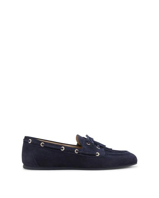 Stuart Weitzman Blue Tinsley Moccasin