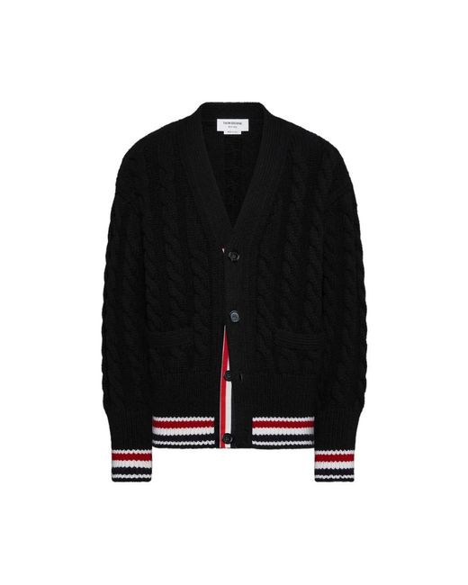 Cardigans Thom Browne pour homme en coloris Black