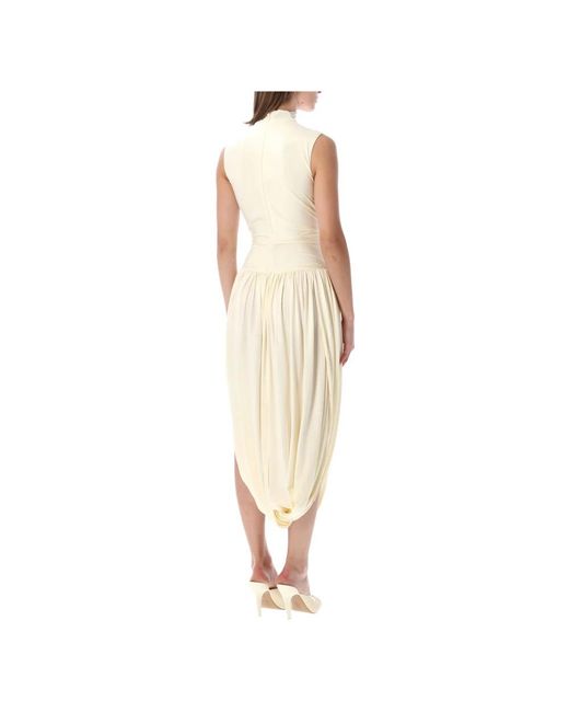 Self-Portrait Natural Midi Dresses