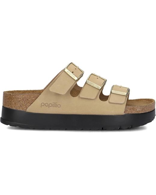 Birkenstock Brown Sliders