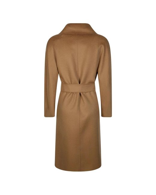Max Mara Brown Belted Coats