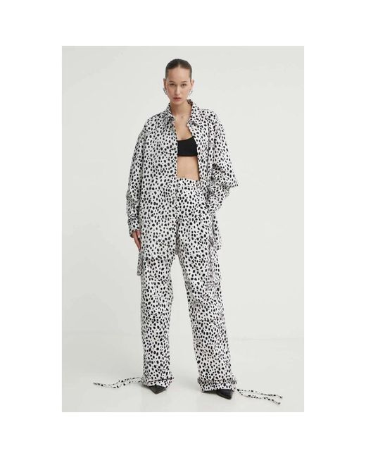 Moschino Oversized Denim Jacket in het White