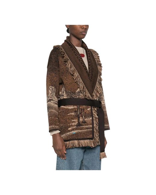 Alanui Wild Wild Cardigan in het Brown