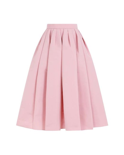 Midi skirts Alexander McQueen de color Pink