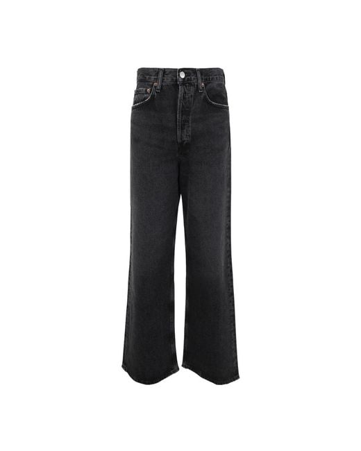 Agolde Black Wide Jeans