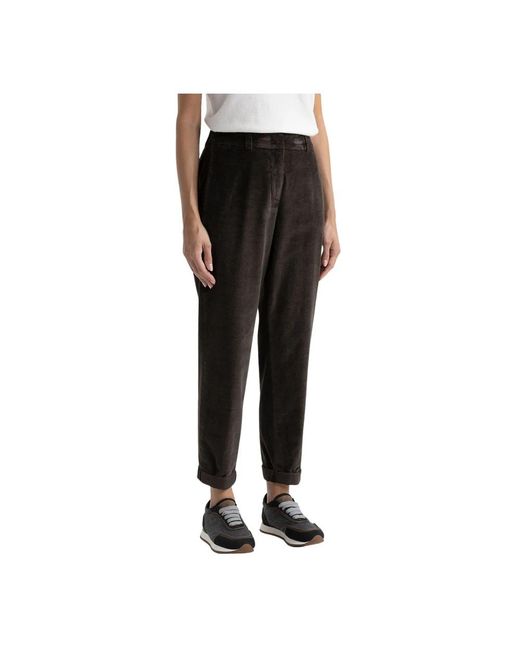 Peserico Black Straight Trousers