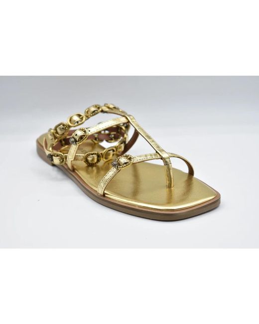 Kurt Geiger Metallic Flat Sandals
