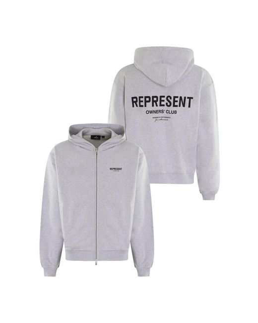 Zip-Throughs Represent pour homme en coloris Gray